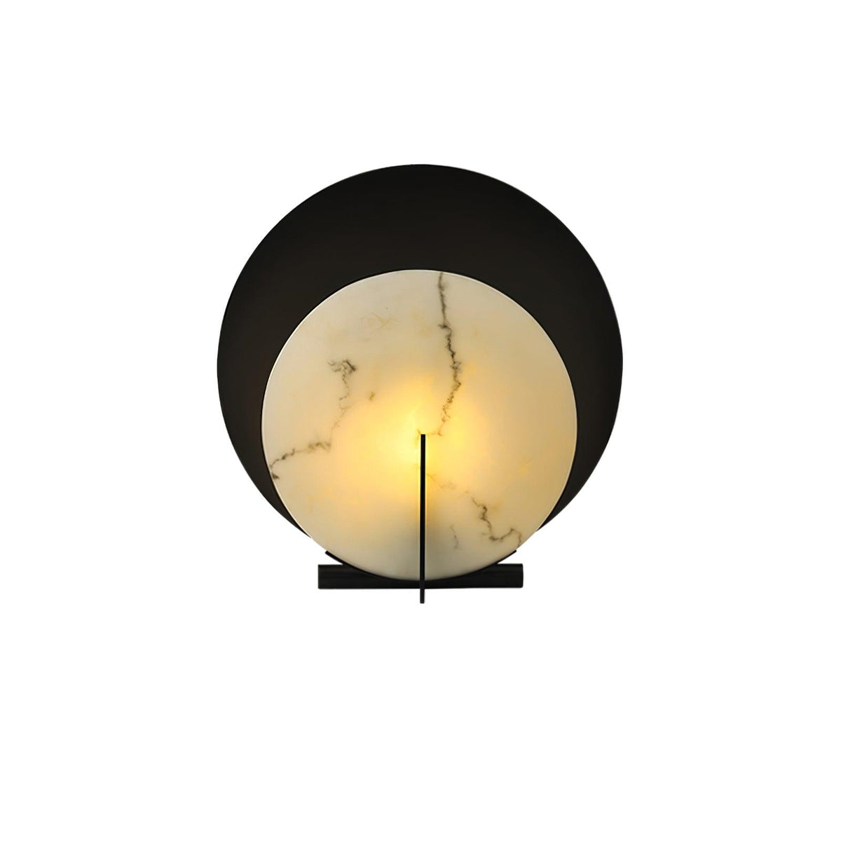 Astix Half Moon Alabaster Table Lamp