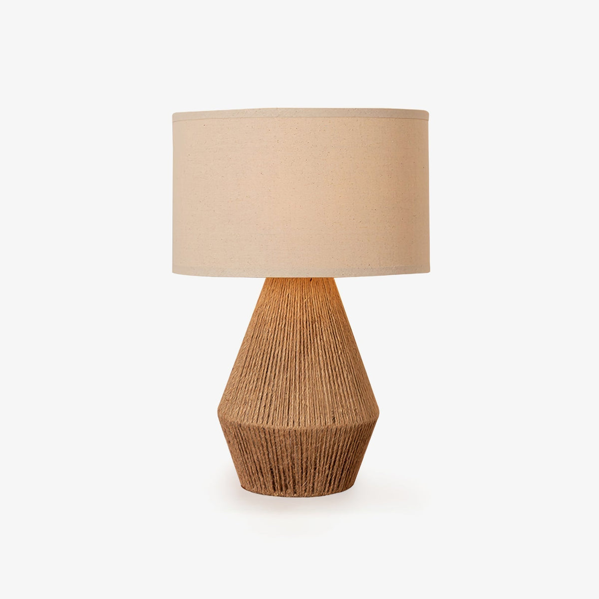 Obsidian Fabric Rustic Table Lamp