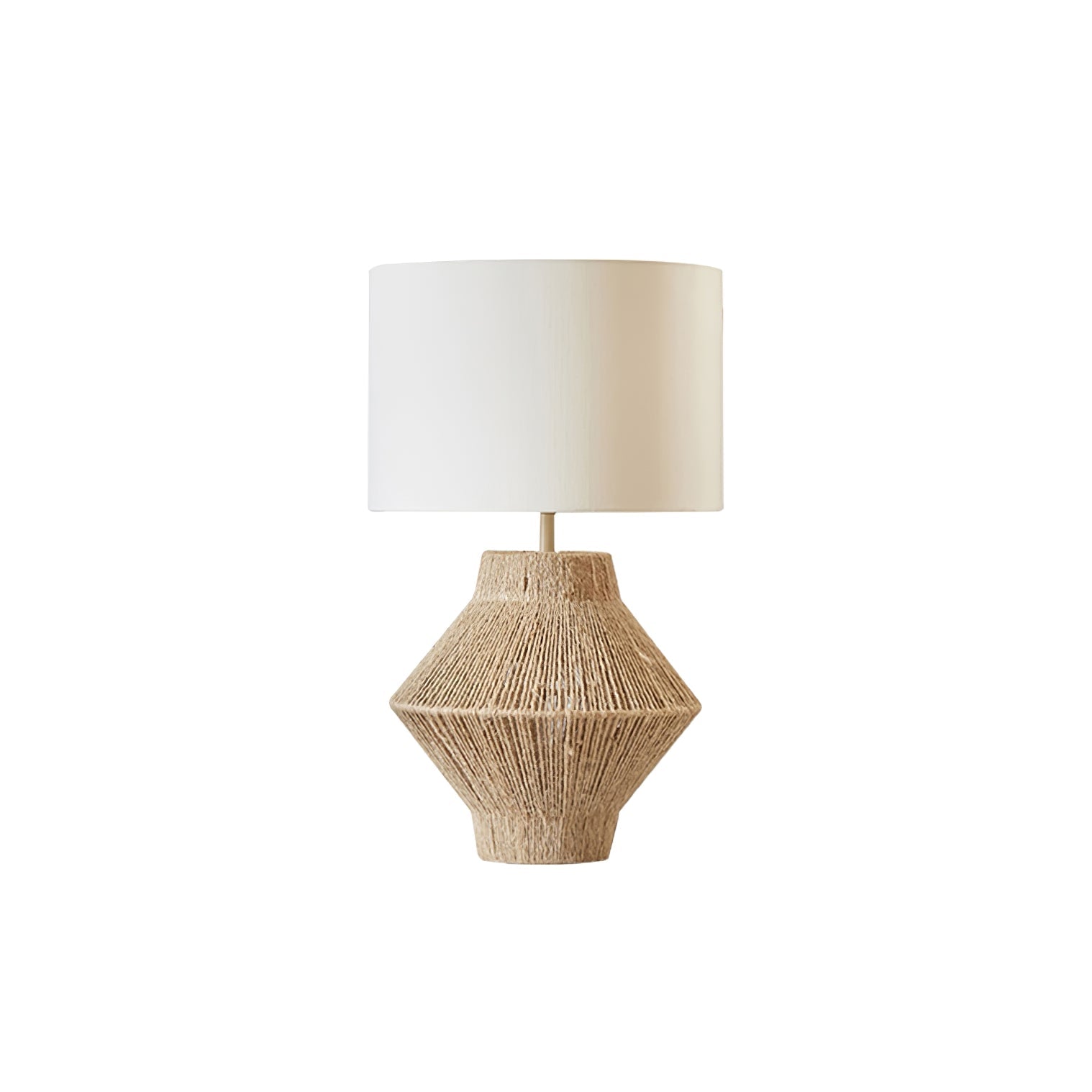 Obsidian Fabric Rustic Table Lamp