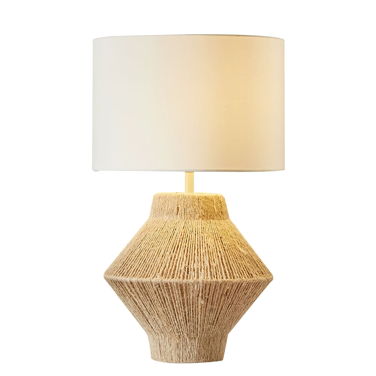 Obsidian Fabric Rustic Table Lamp
