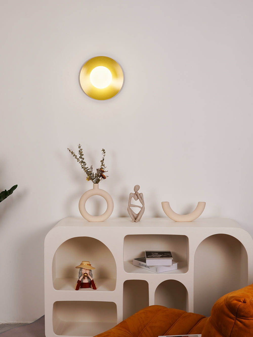 Haze Round Glass Wall Lamp