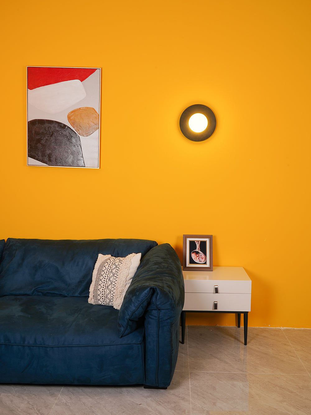 Haze Round Glass Wall Lamp