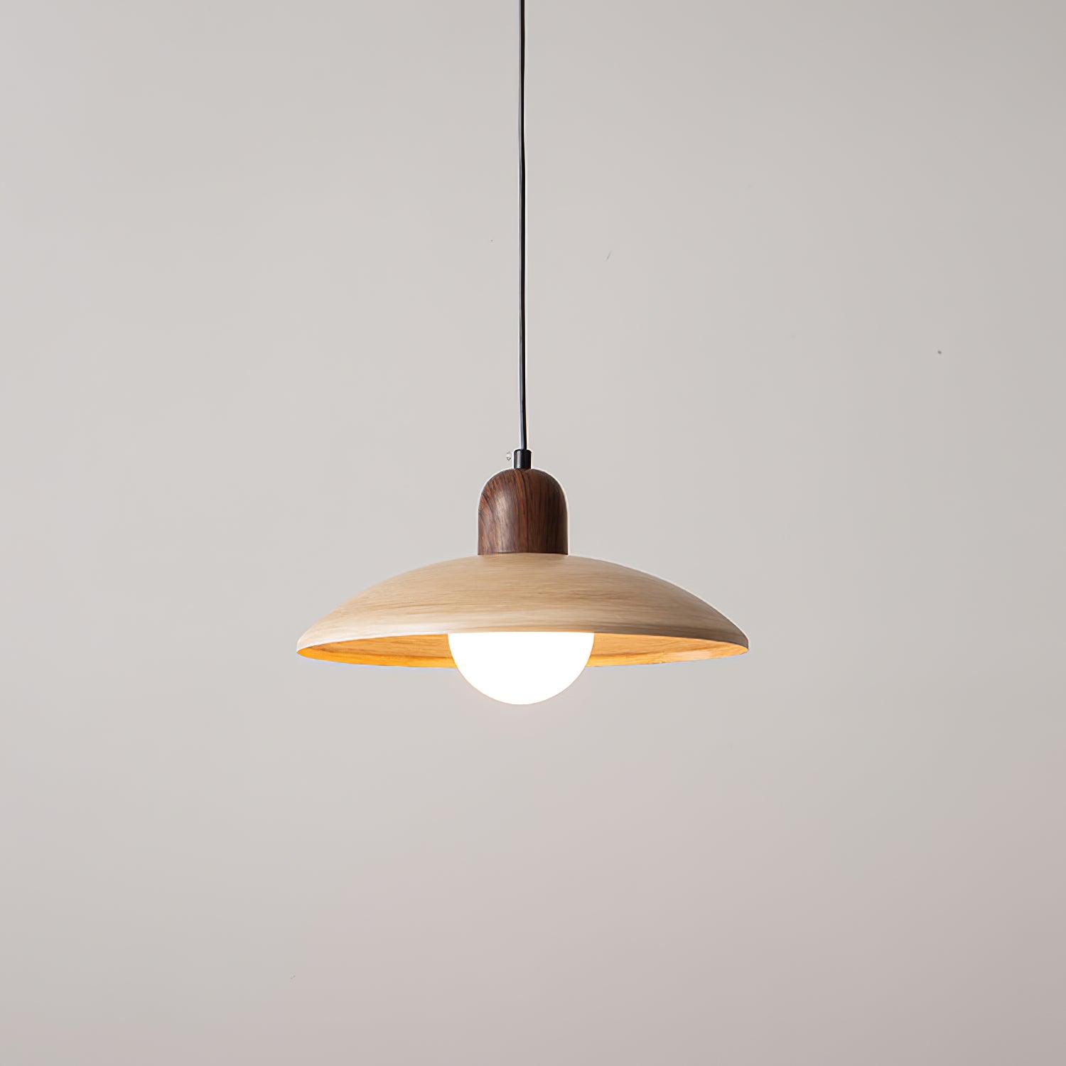 Woodora Plug-In Pendant Light - Neutral Decor