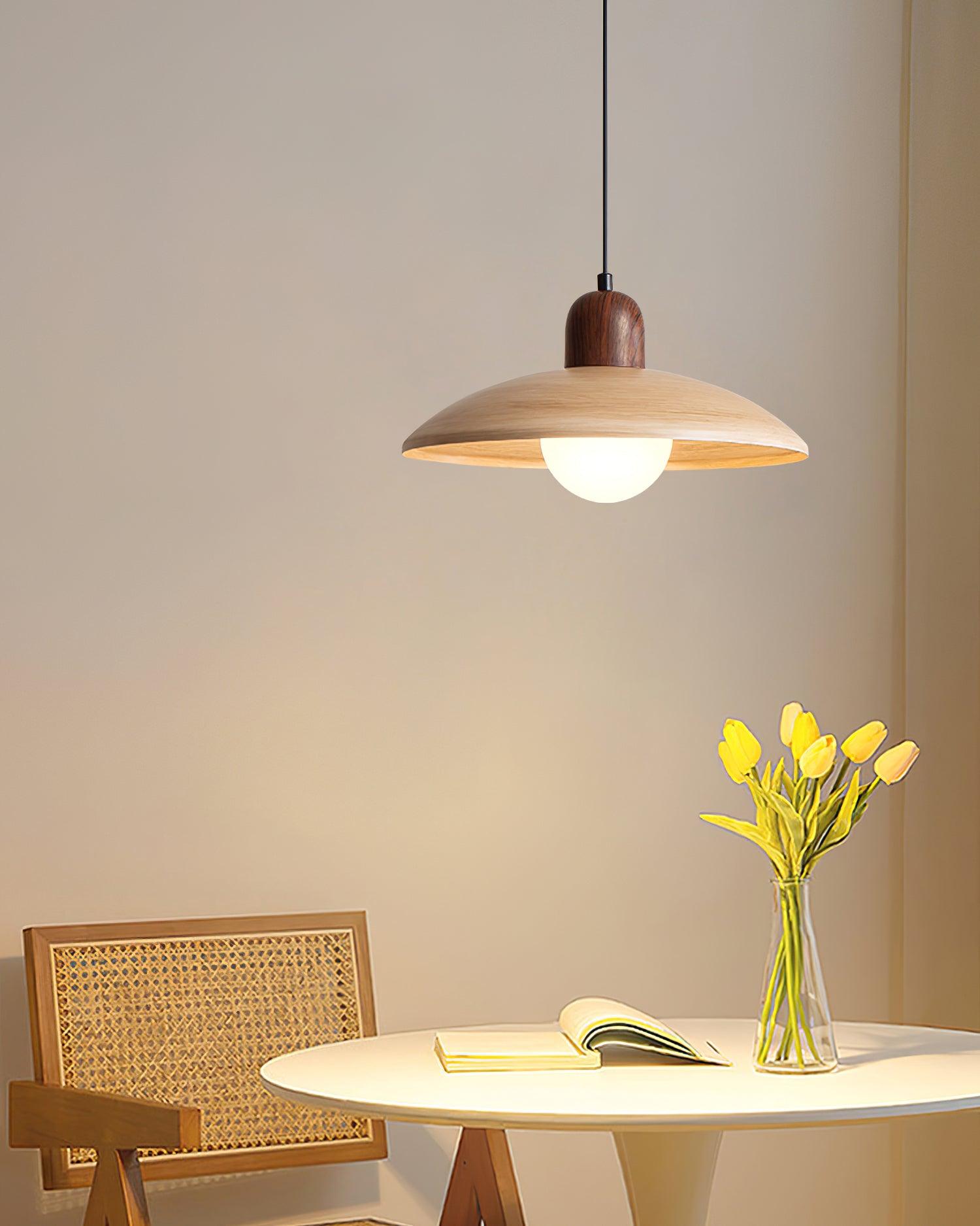 Woodora Plug-In Pendant Light - Neutral Decor