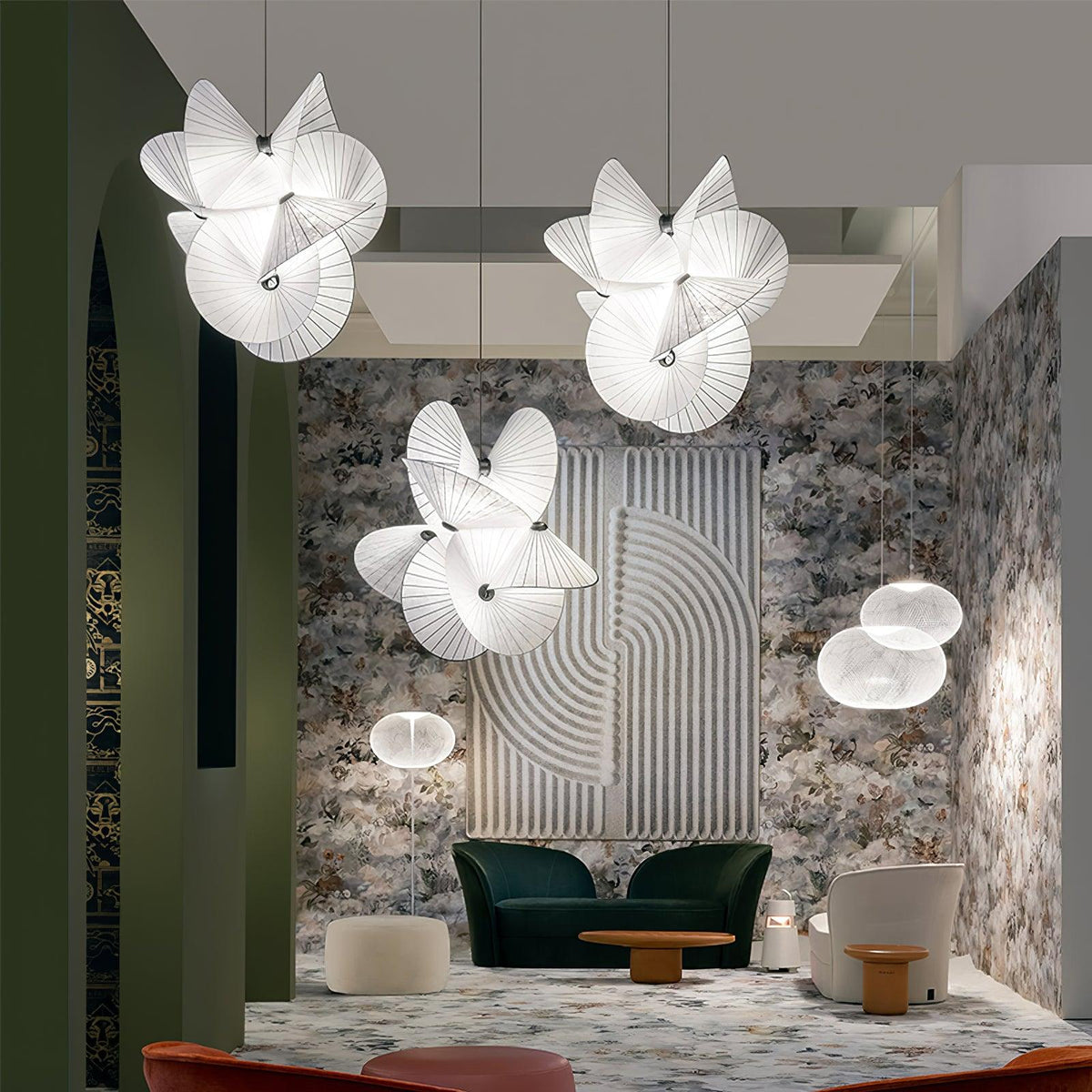 Solarare Fabric Artistic Pendant Light
