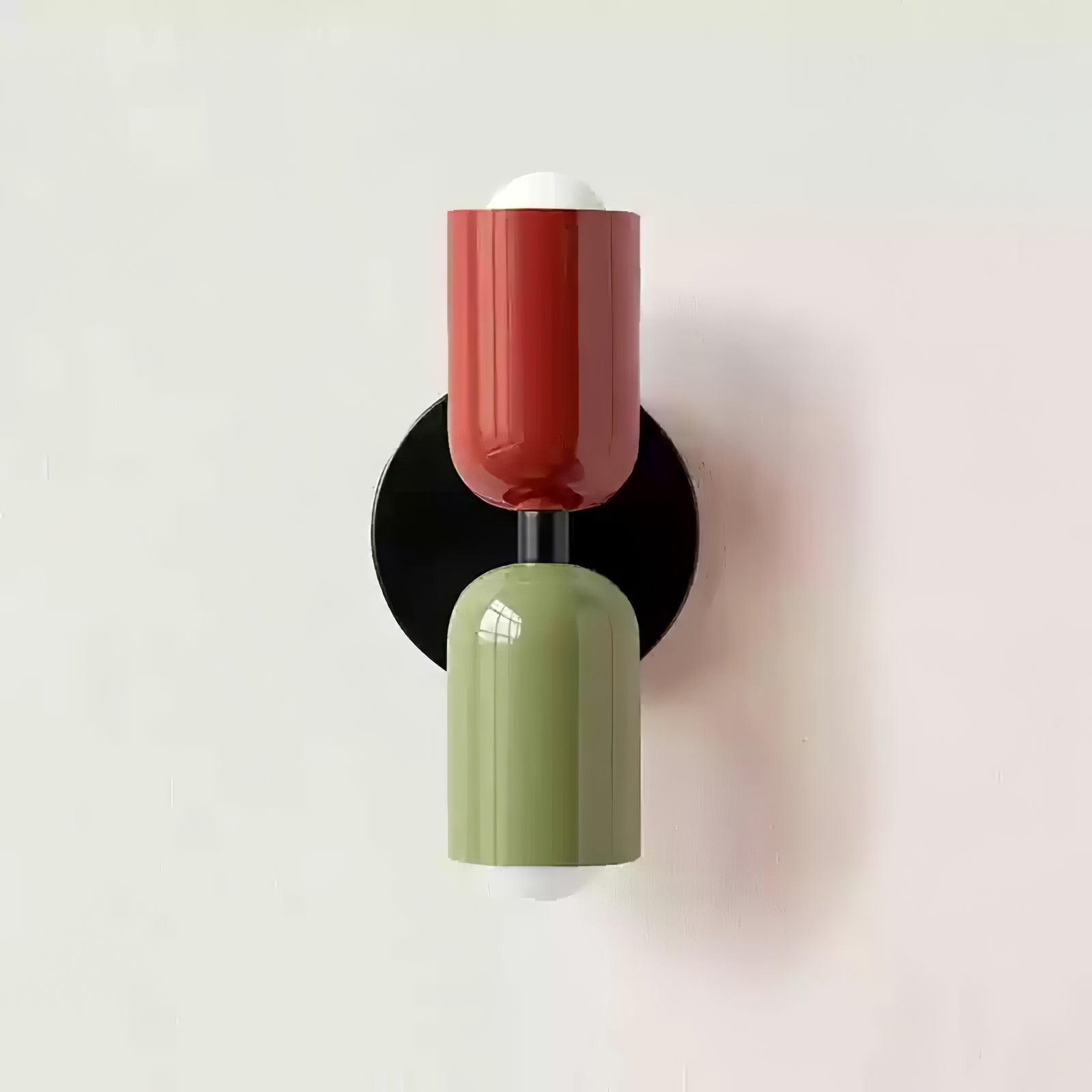 Teriielle Wall Lamp Green Black Minimalist Plug-In