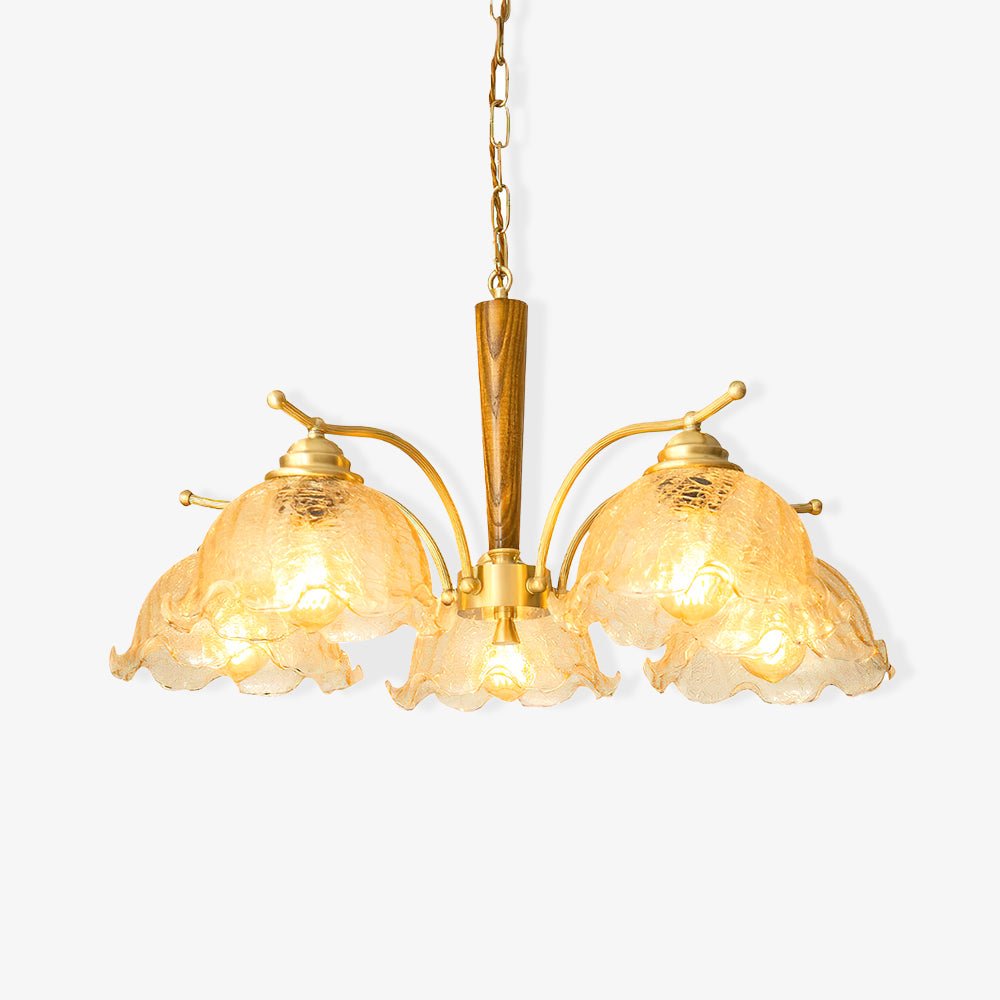Orchid Vintage Glass Chandelier