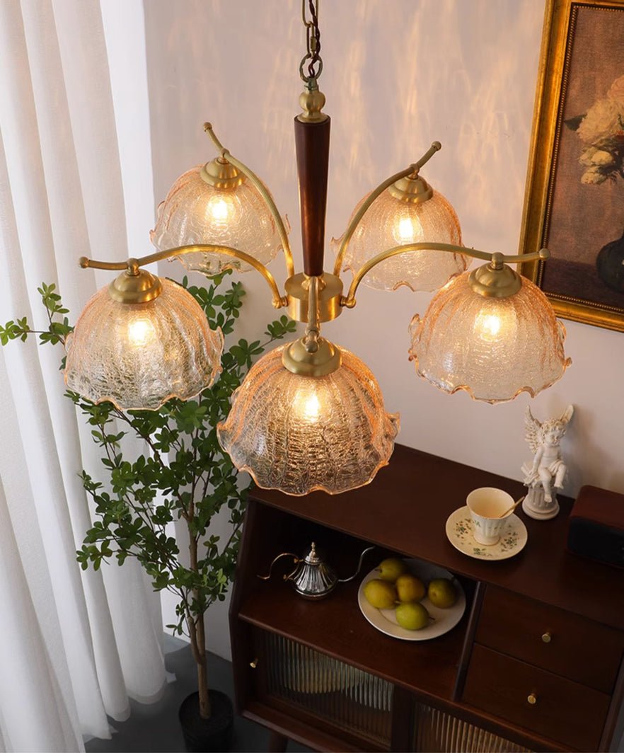 Orchid Vintage Glass Chandelier