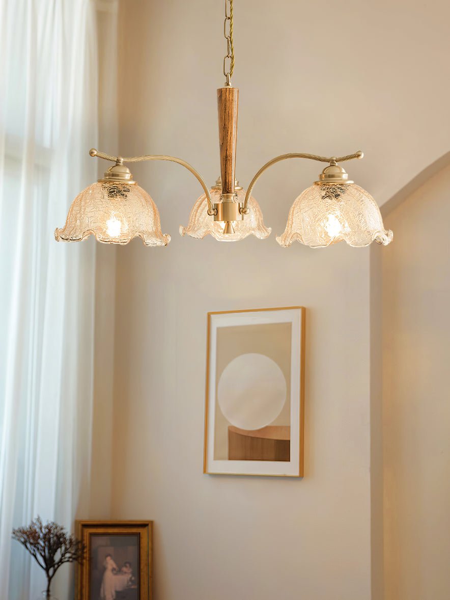 Orchid Vintage Glass Chandelier