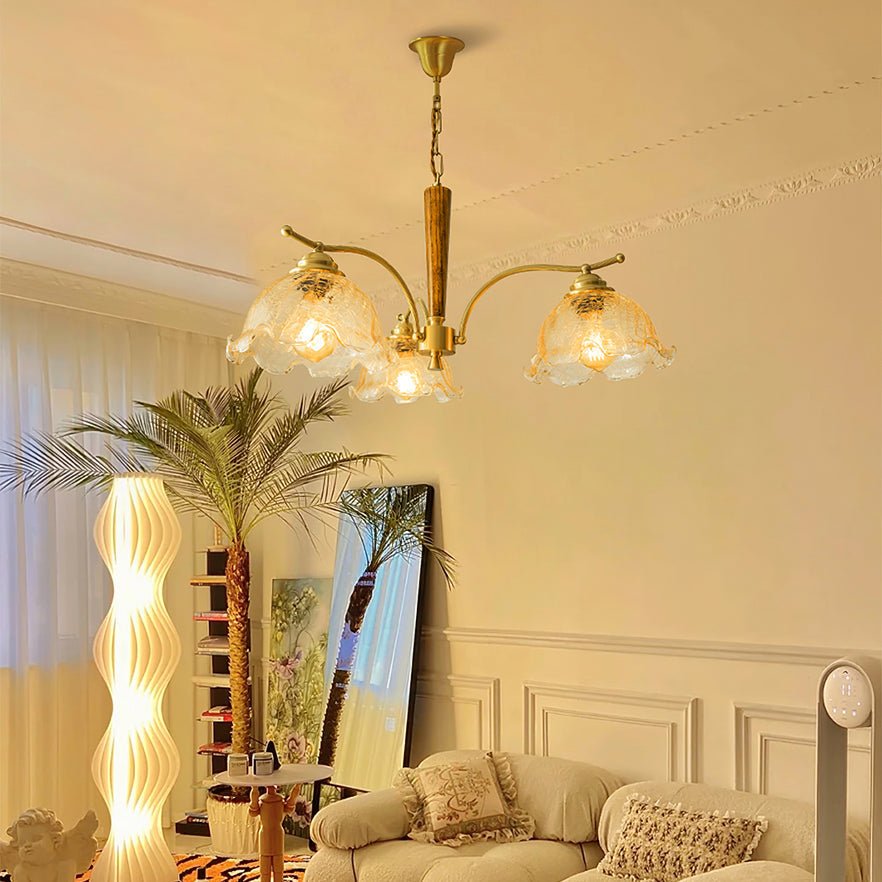 Orchid Vintage Glass Chandelier