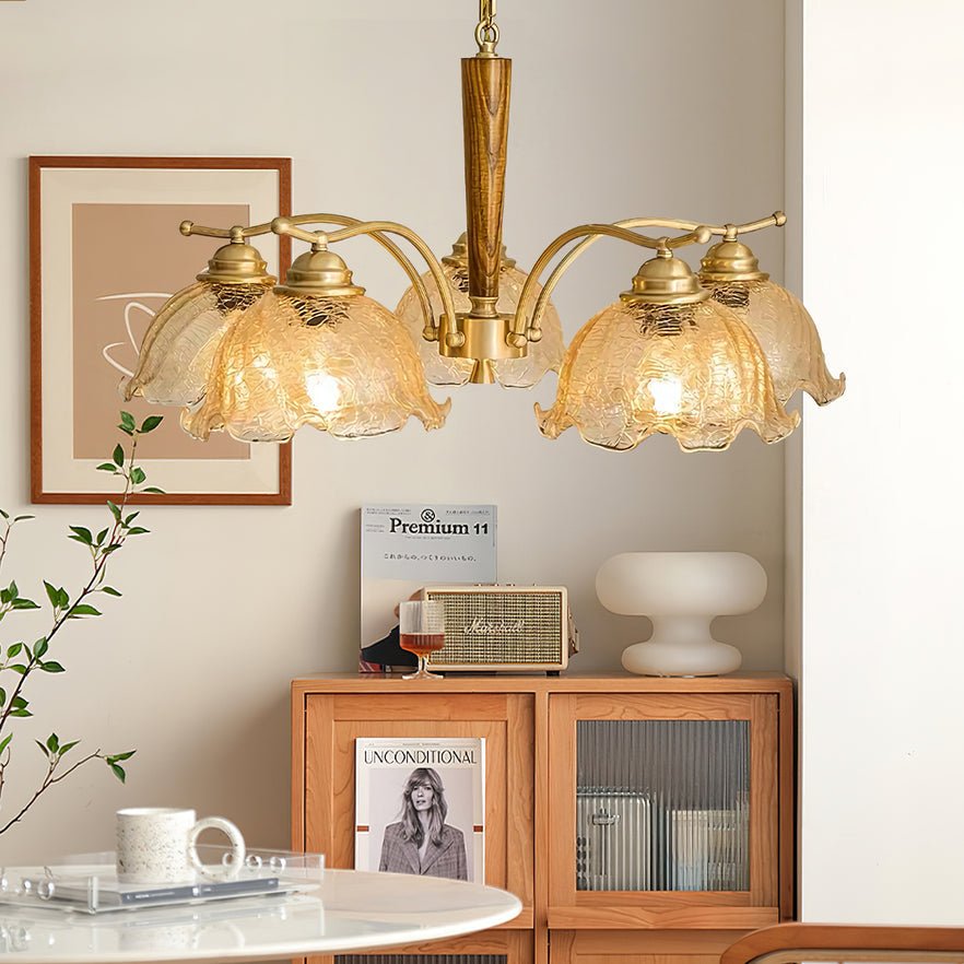 Orchid Vintage Glass Chandelier