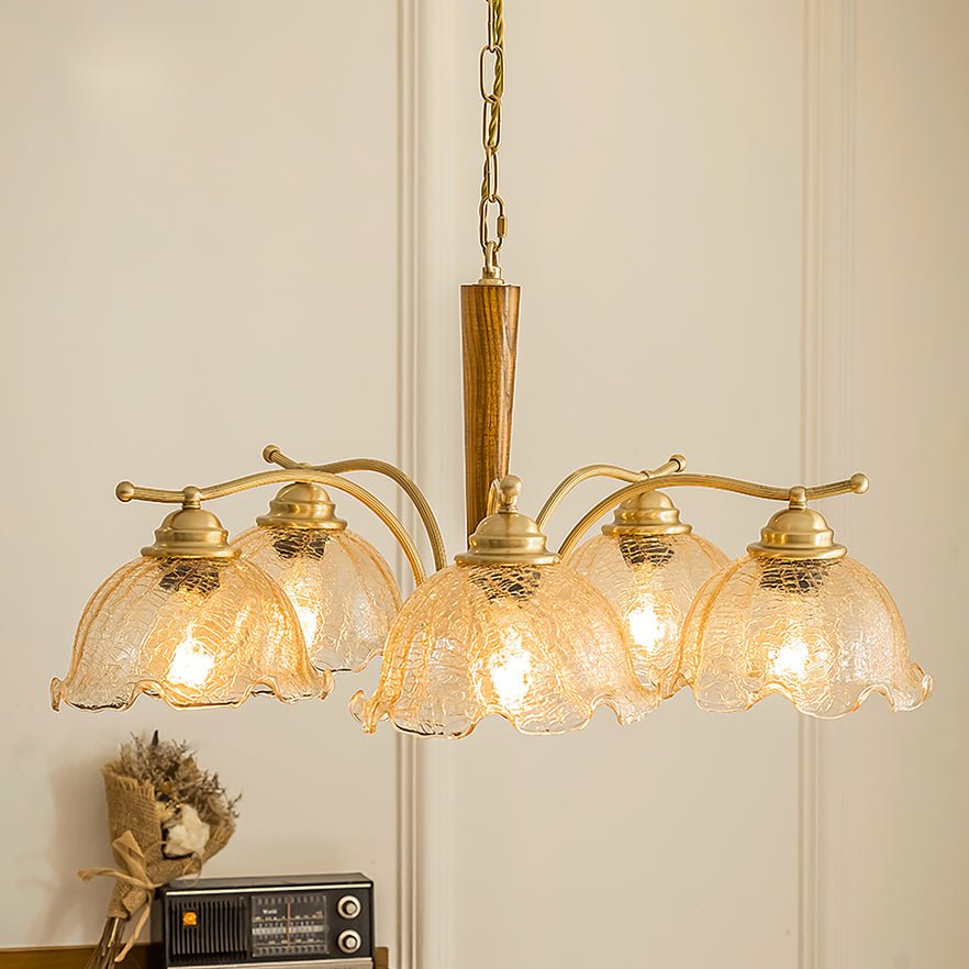 Orchid Vintage Glass Chandelier