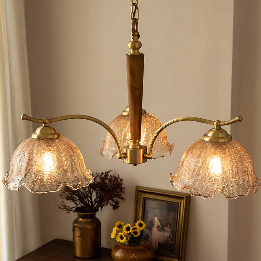 Orchid Vintage Glass Chandelier