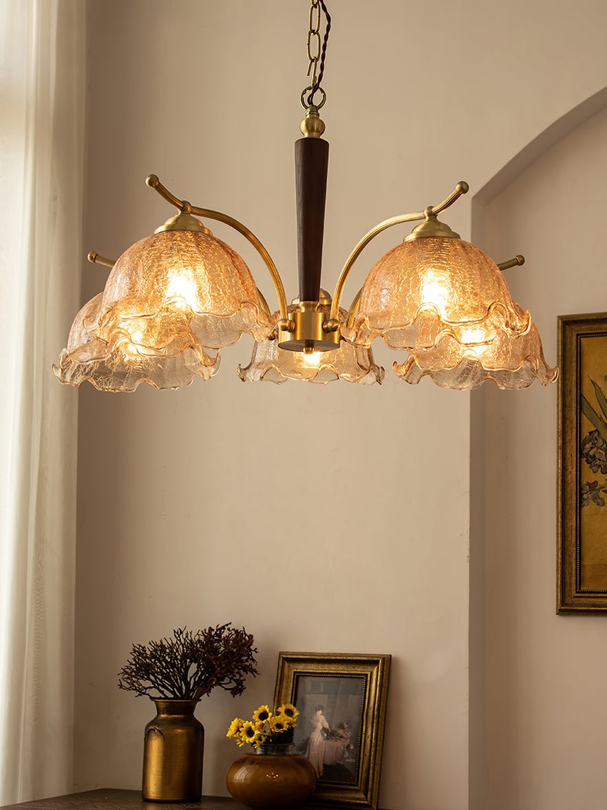 Orchid Vintage Glass Chandelier