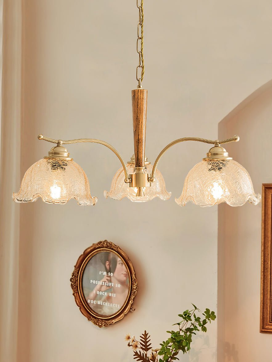 Orchid Vintage Glass Chandelier