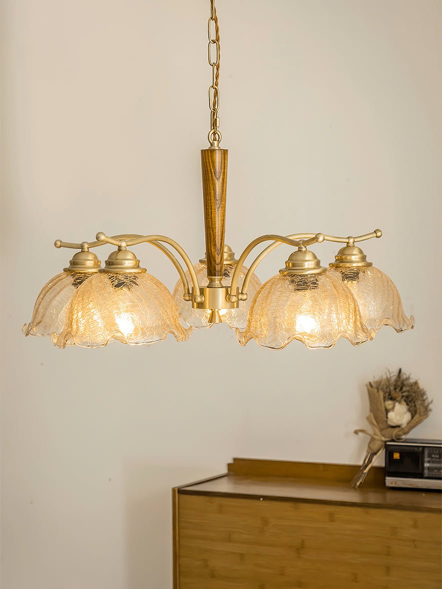 Orchid Vintage Glass Chandelier
