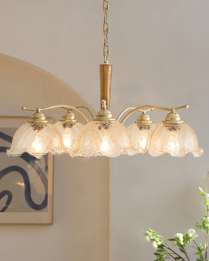 Orchid Vintage Glass Chandelier