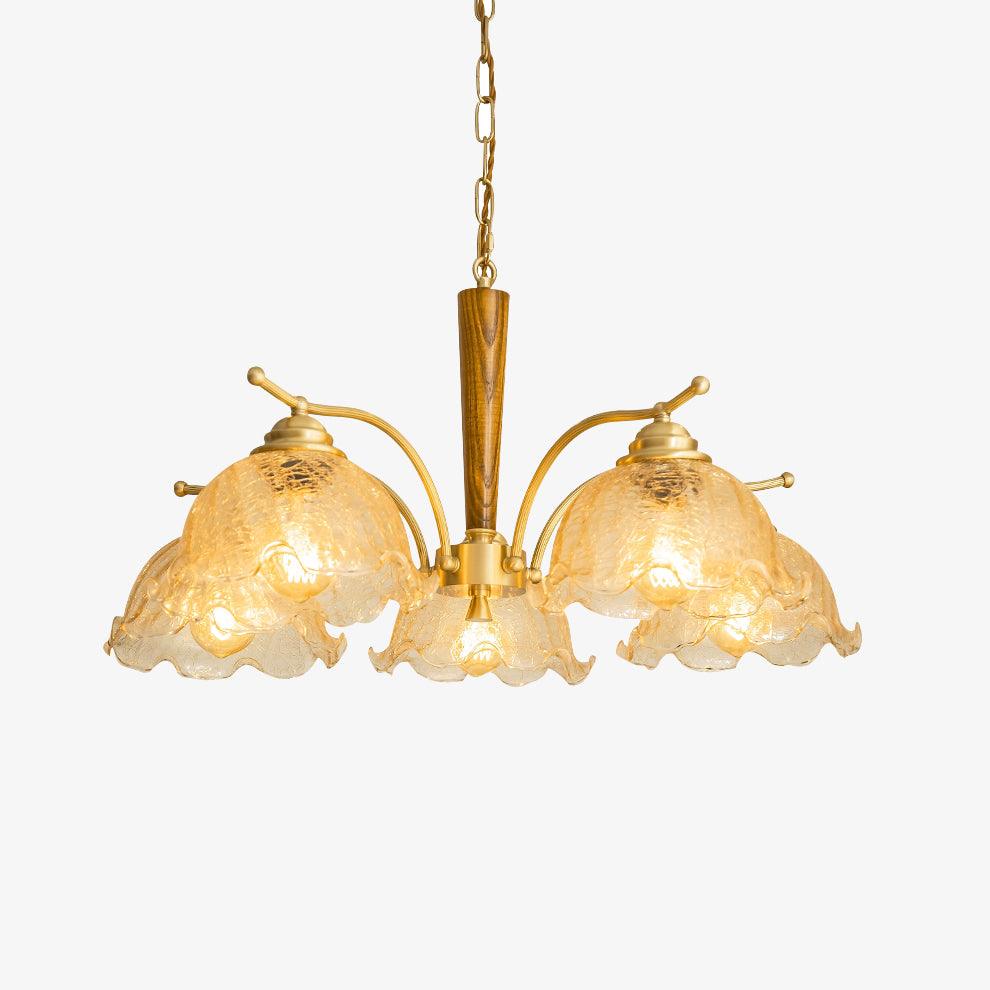Orchid Vintage Glass Chandelier