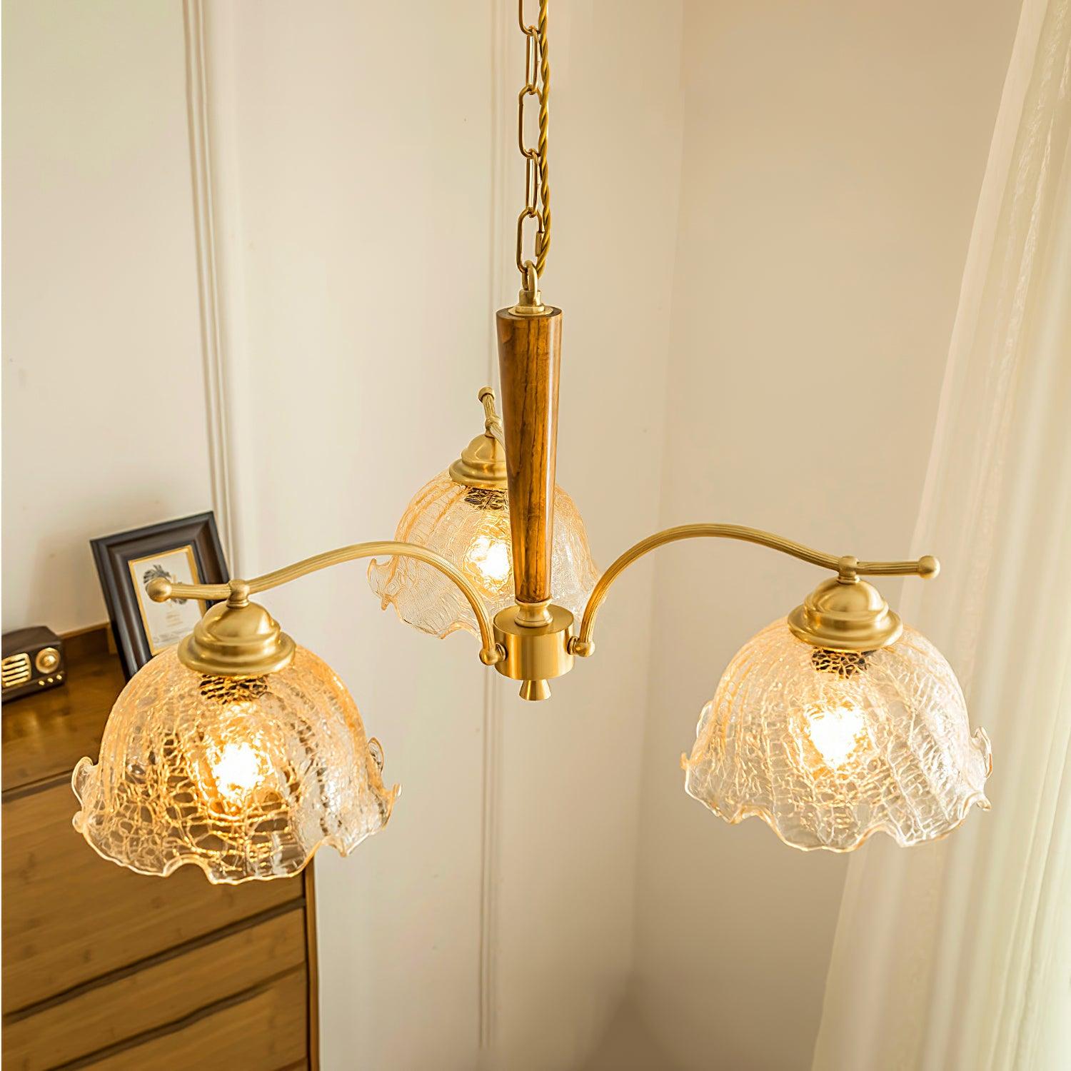 Orchid Vintage Glass Chandelier