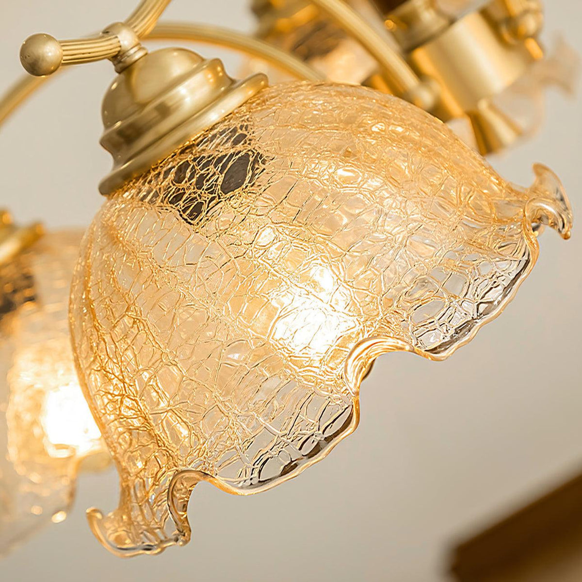 Orchid Vintage Glass Chandelier