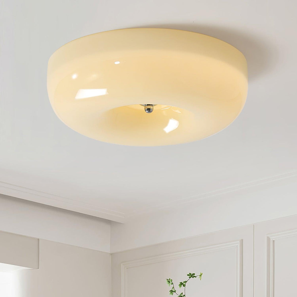 Rosemont Swirl Glass Flush Mount Ceiling Light