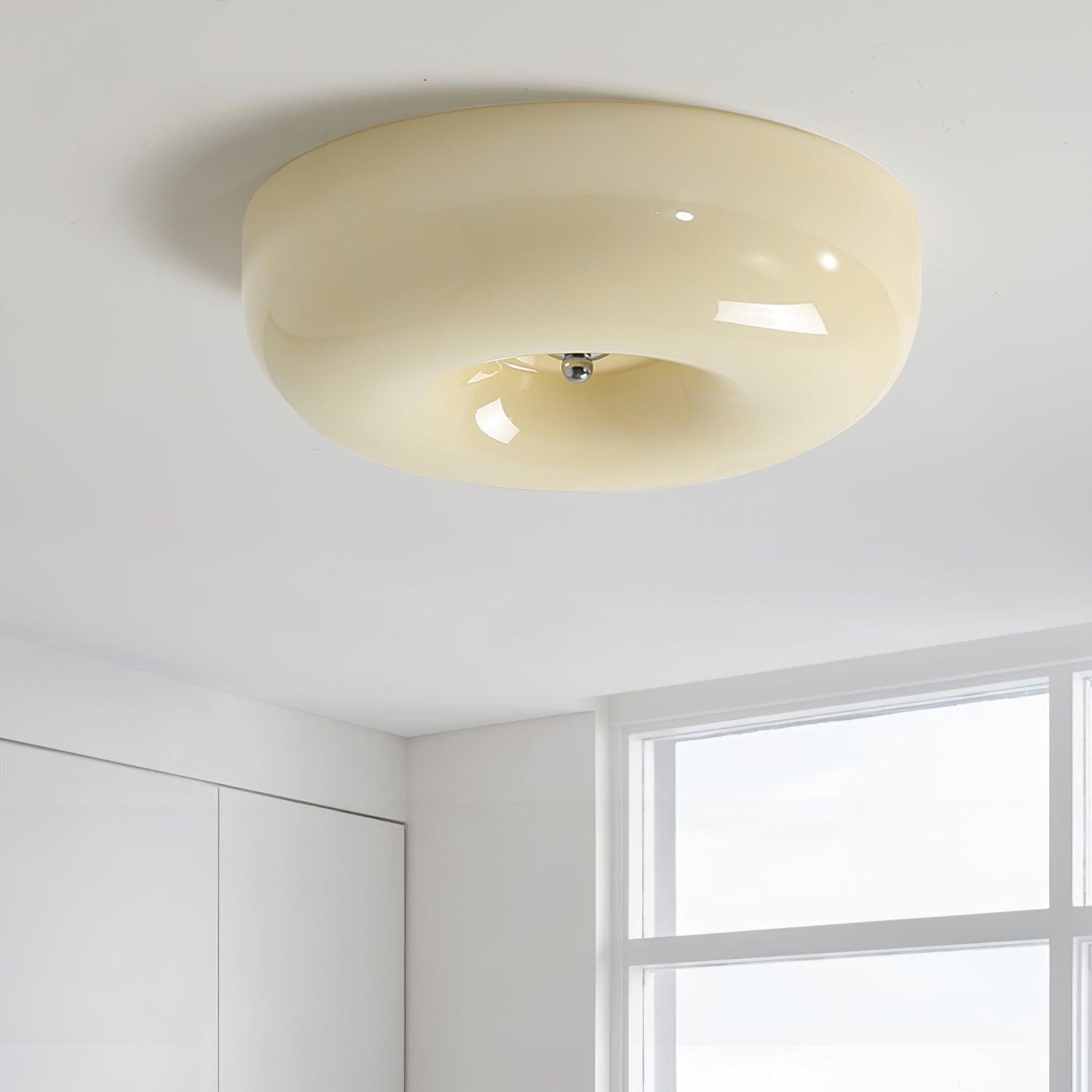 Rosemont Swirl Glass Flush Mount Ceiling Light