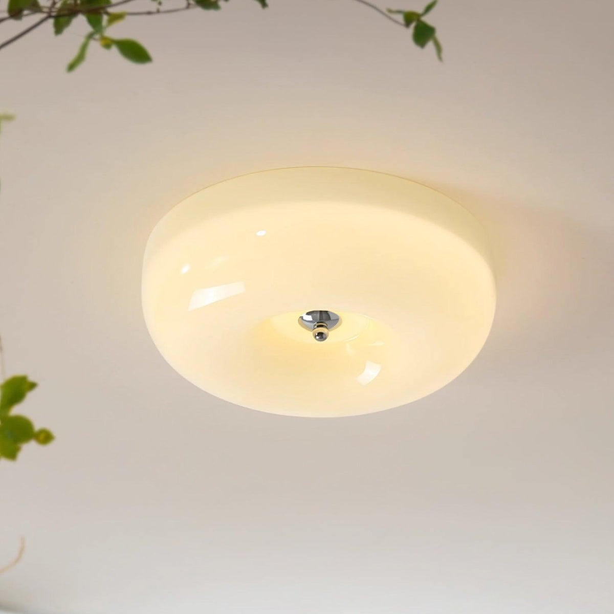 Rosemont Swirl Glass Flush Mount Ceiling Light