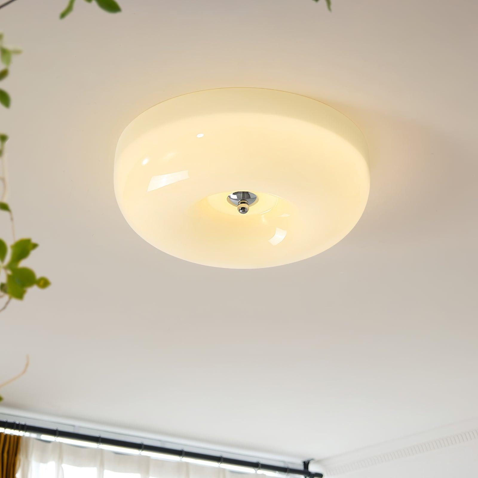 Rosemont Swirl Glass Flush Mount Ceiling Light