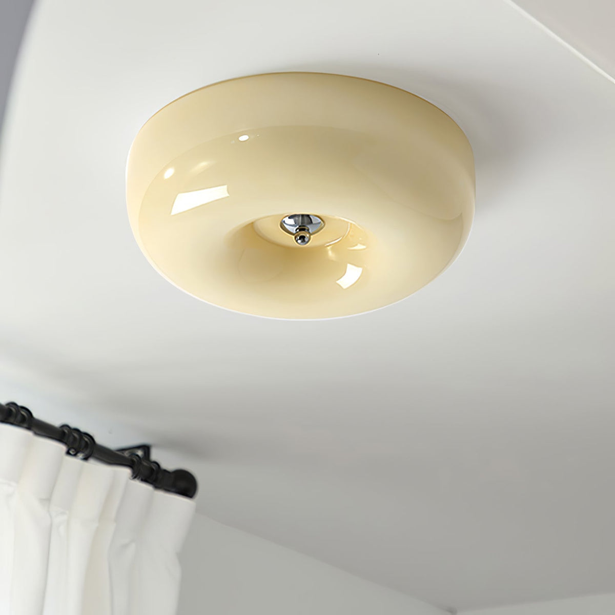 Rosemont Swirl Glass Flush Mount Ceiling Light