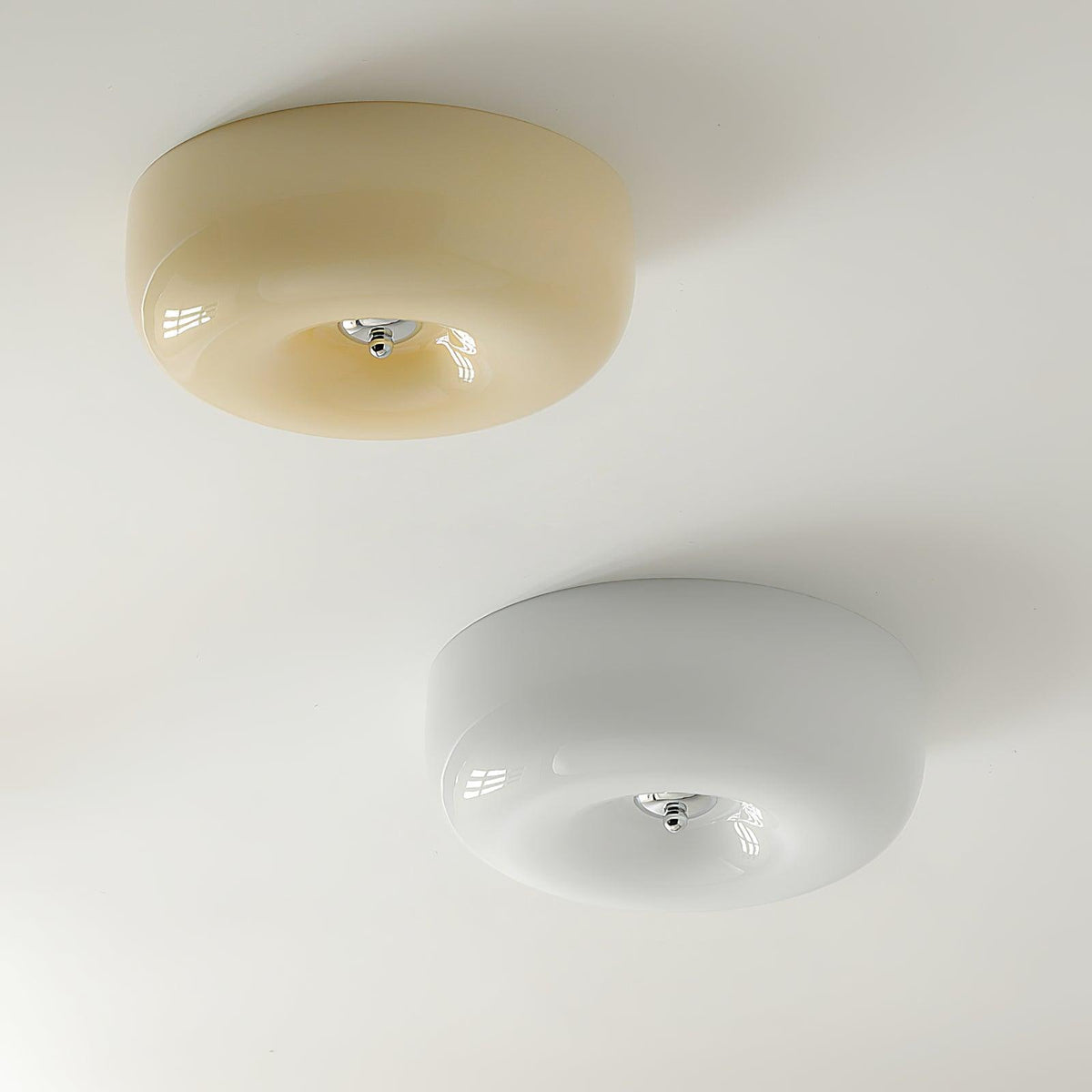 Rosemont Swirl Glass Flush Mount Ceiling Light