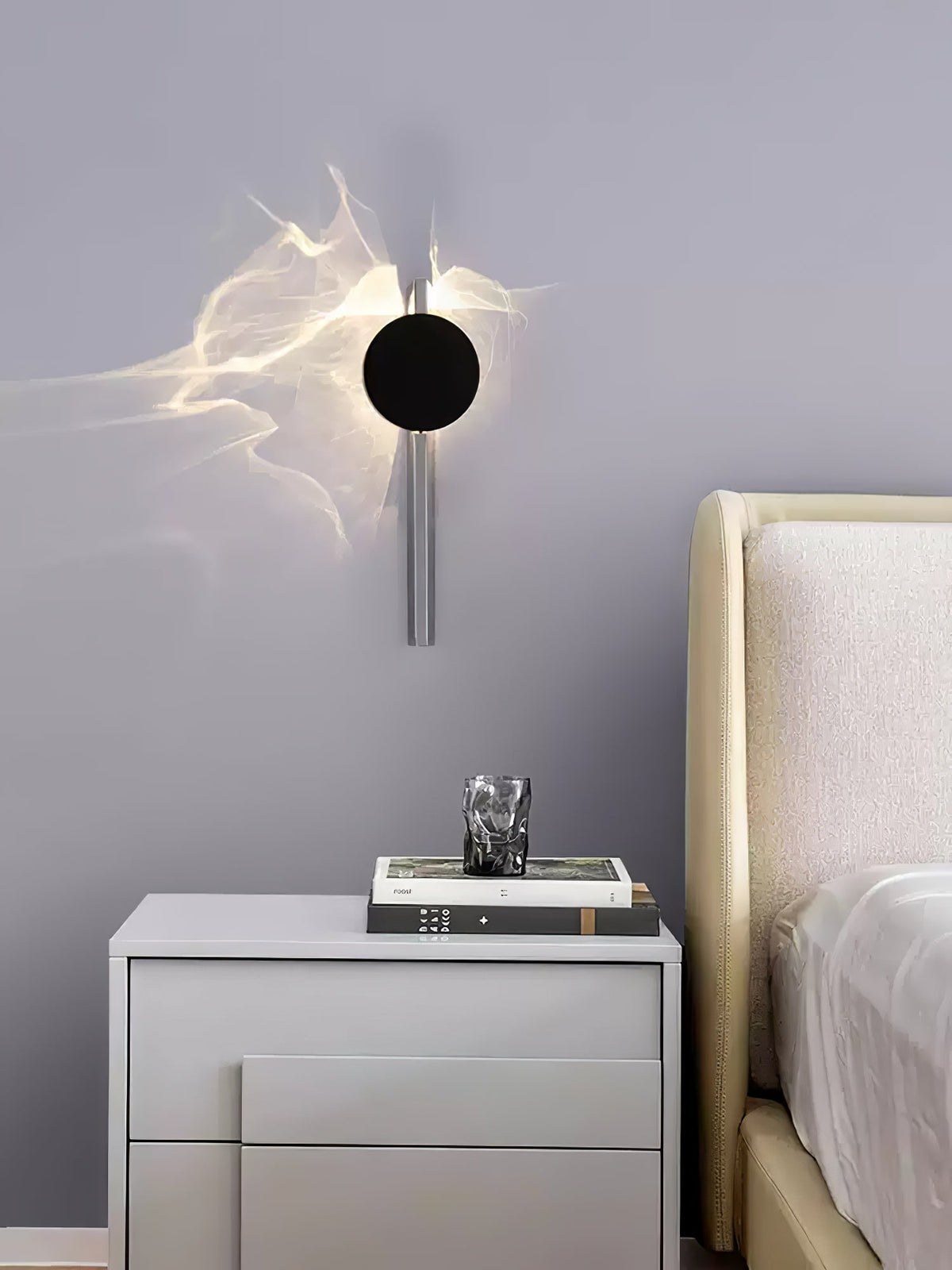 Pethr Wave Minimalist Steel Wall Lamp