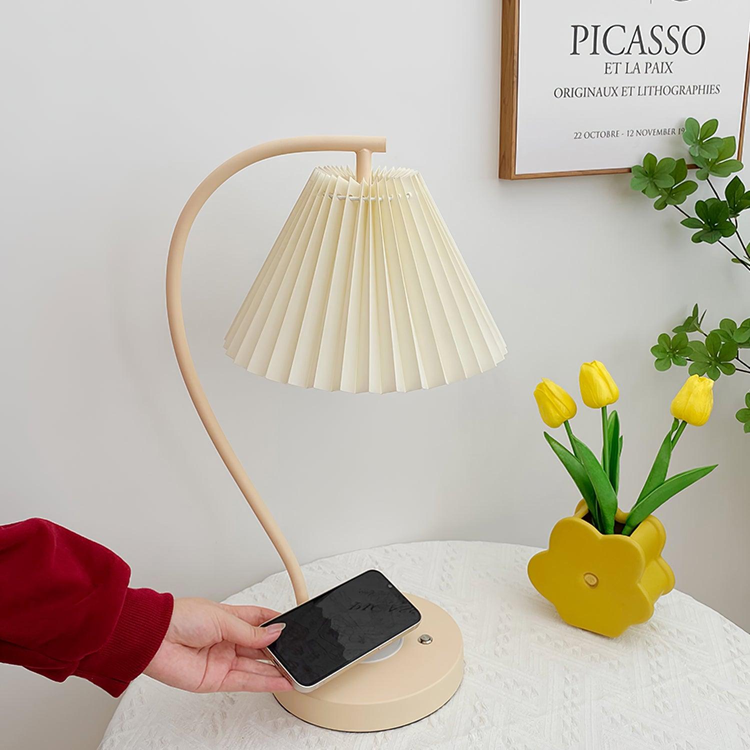 Evlaeus Minimalist Wood Desk Lamp