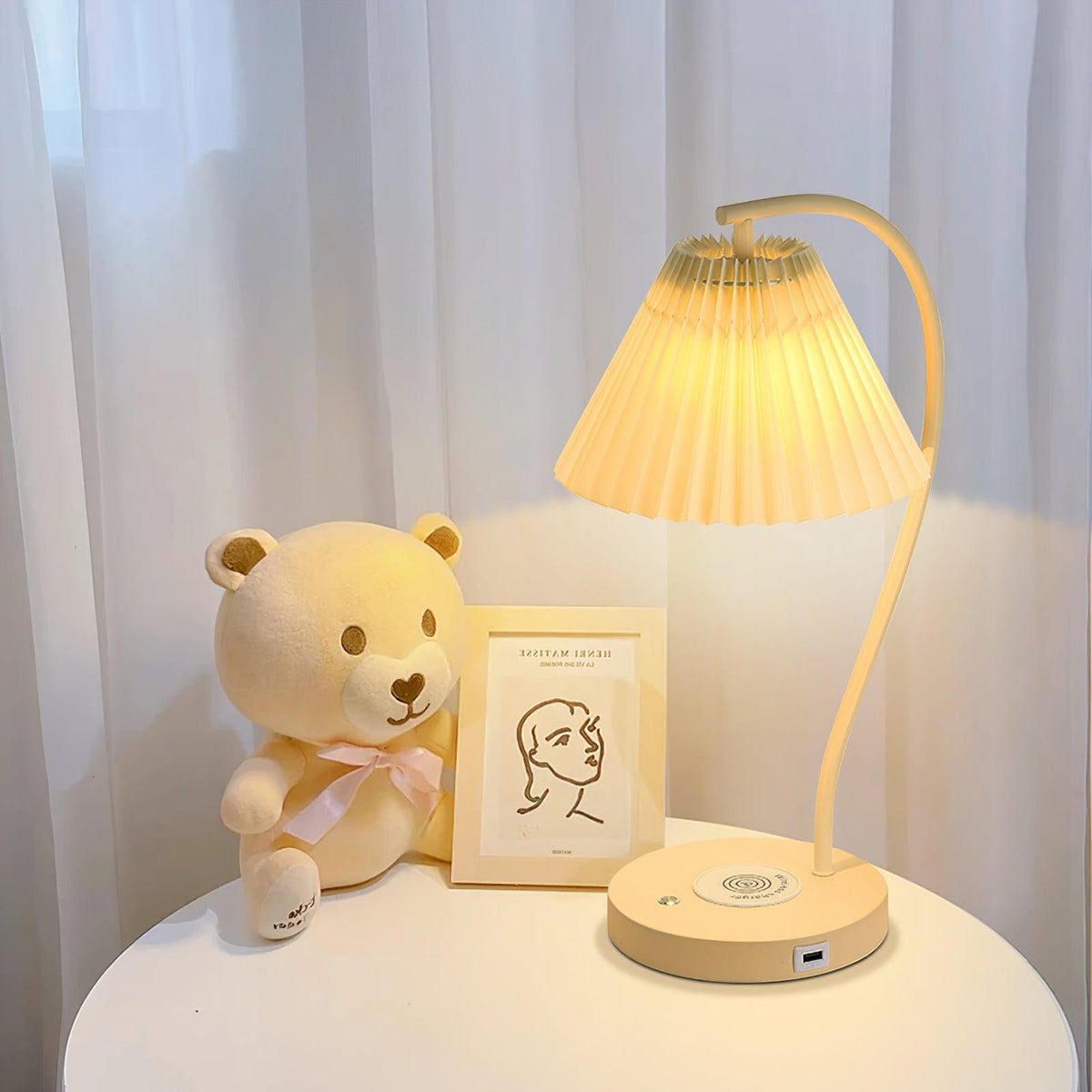 Evlaeus Minimalist Wood Desk Lamp
