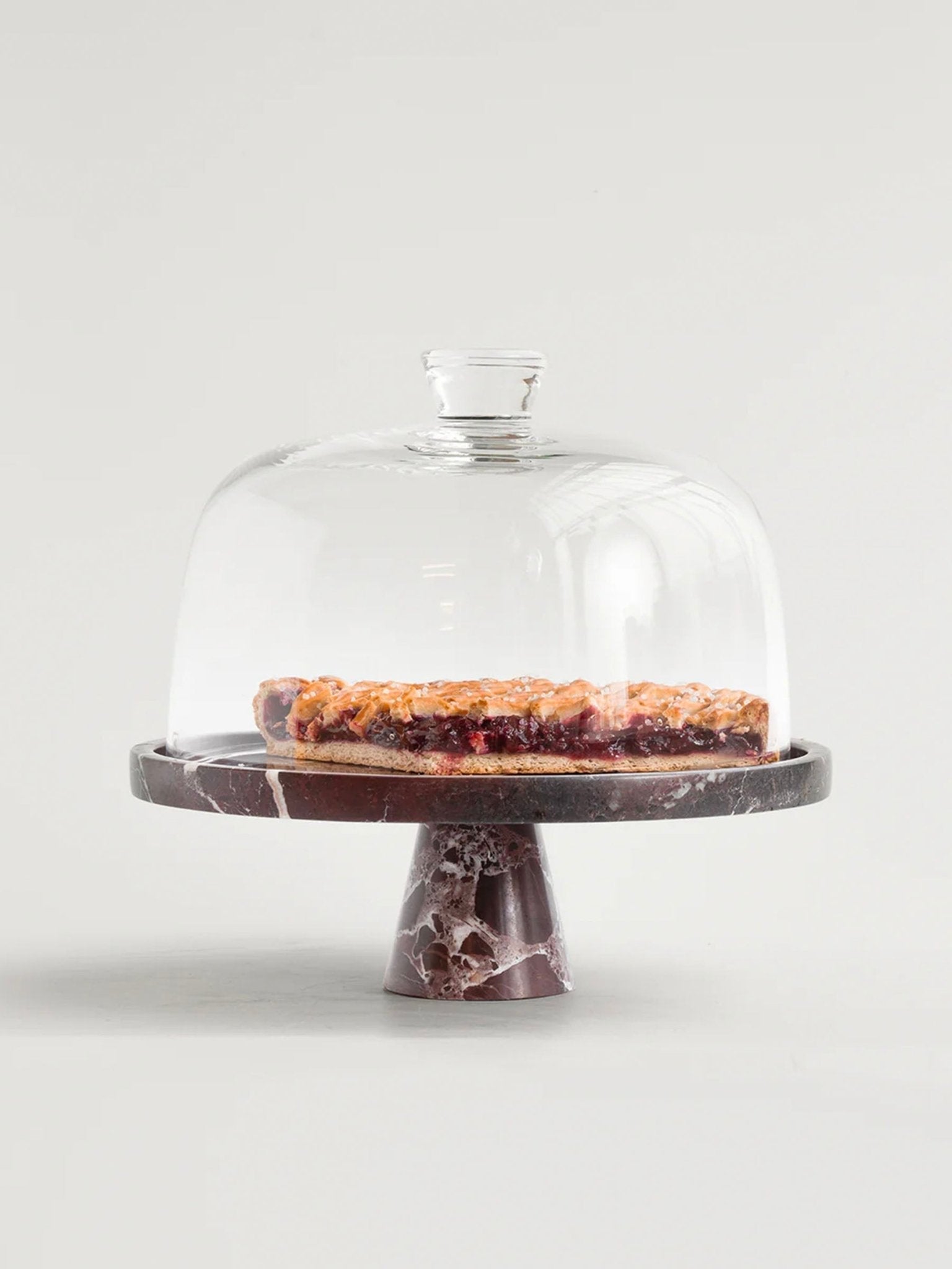Tesk Marquina Marble Pedestal Tray