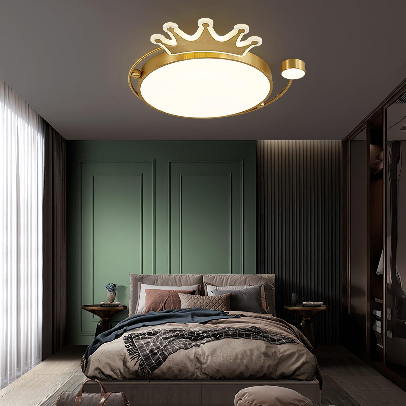 Aloror Classic Art Crown Ceiling Light
