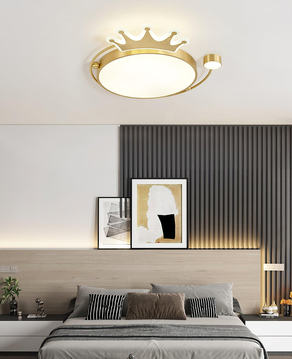 Aloror Classic Art Crown Ceiling Light