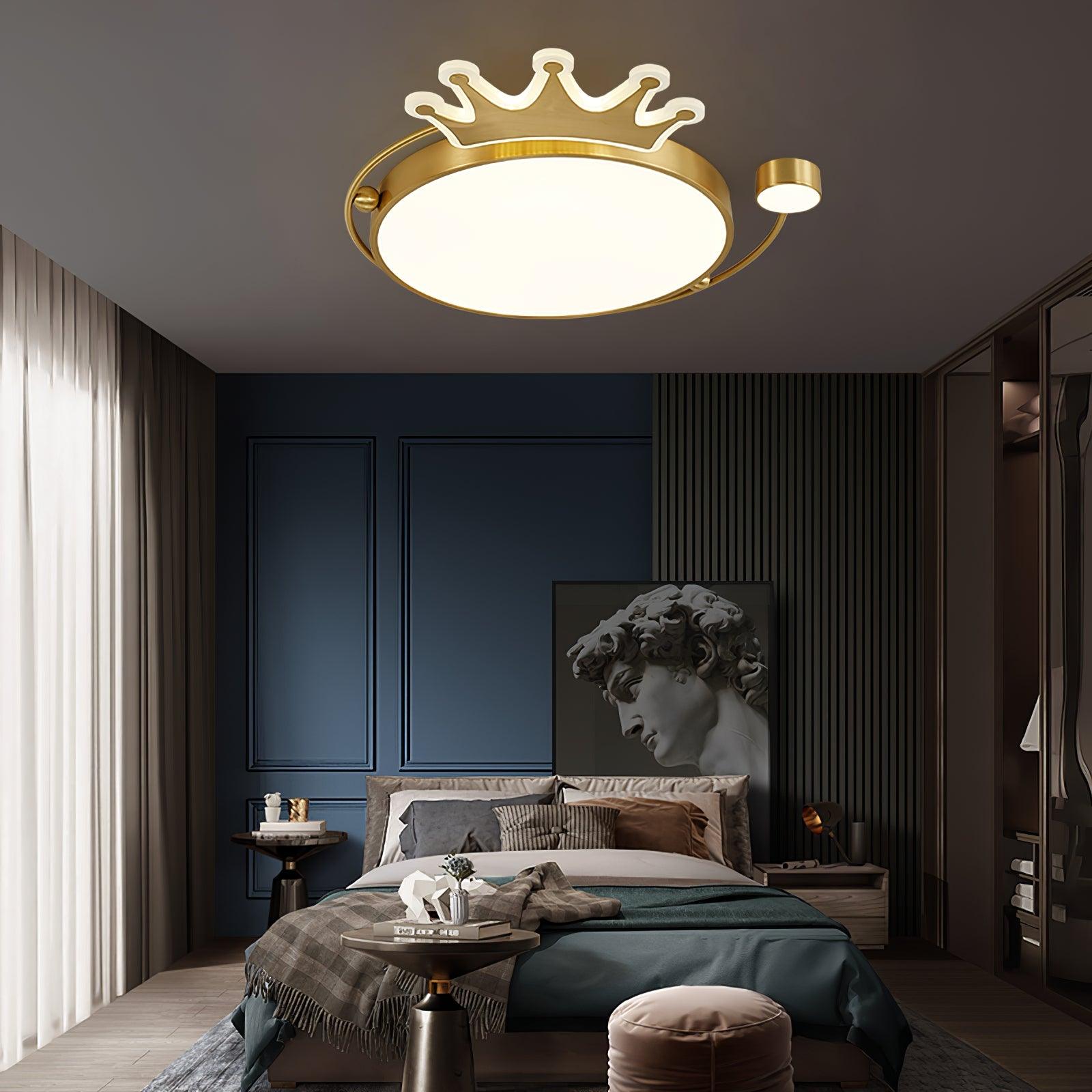 Aloror Classic Art Crown Ceiling Light