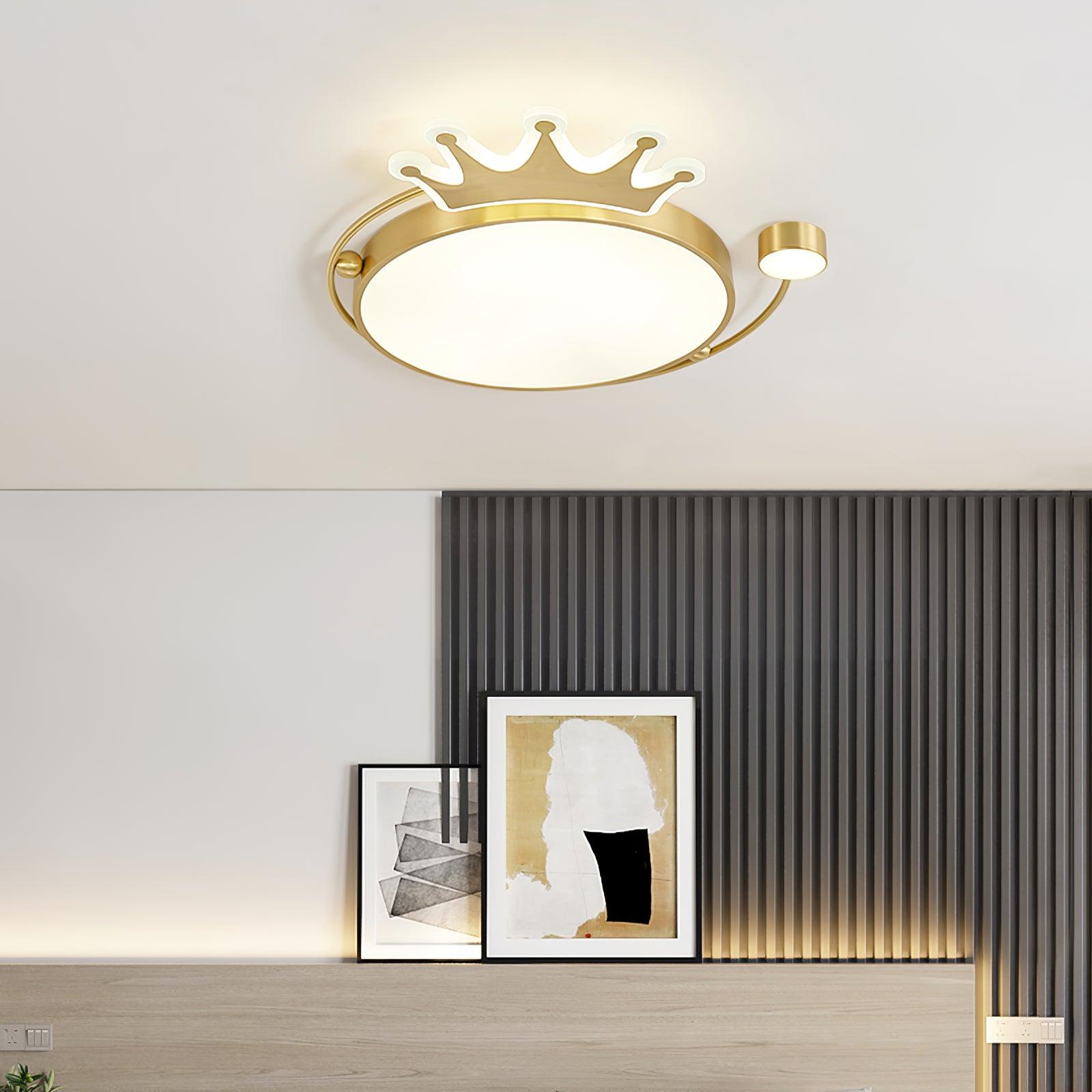 Aloror Classic Art Crown Ceiling Light