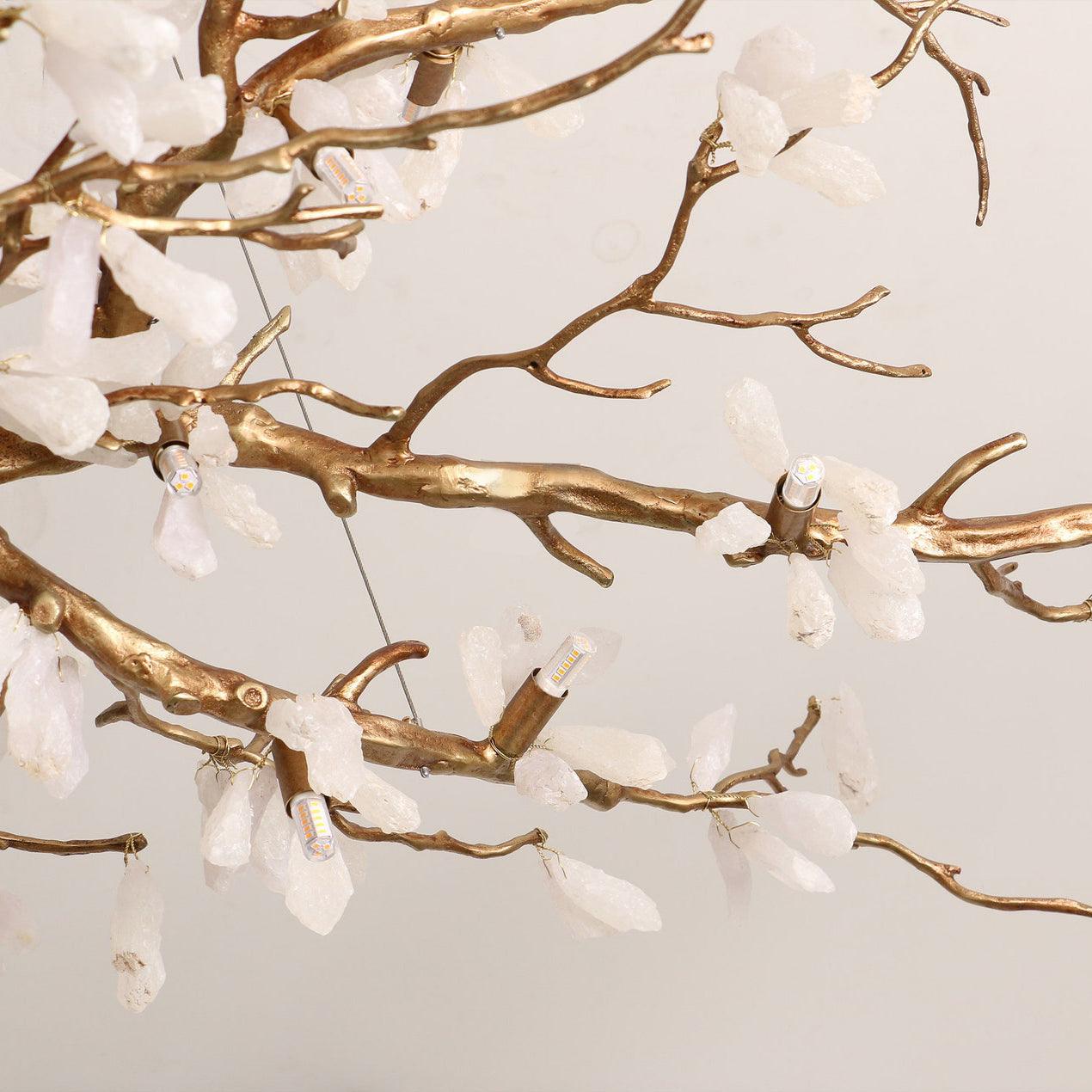 Irtvin Chandelier Branch Stone Organic