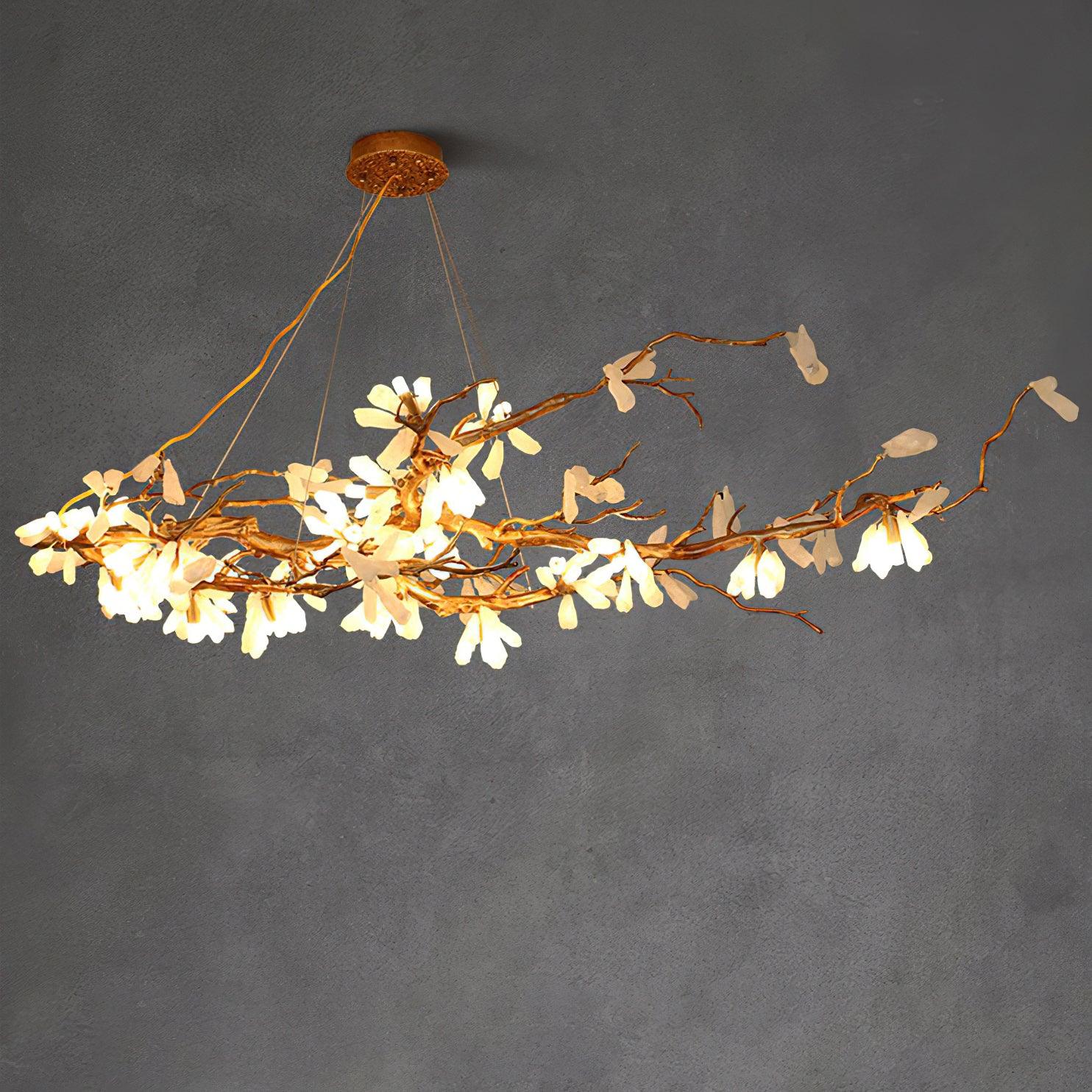Irtvin Chandelier Branch Stone Organic