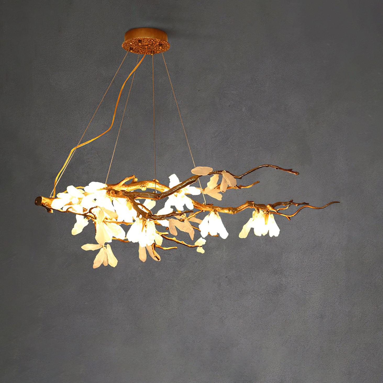 Irtvin Chandelier Branch Stone Organic