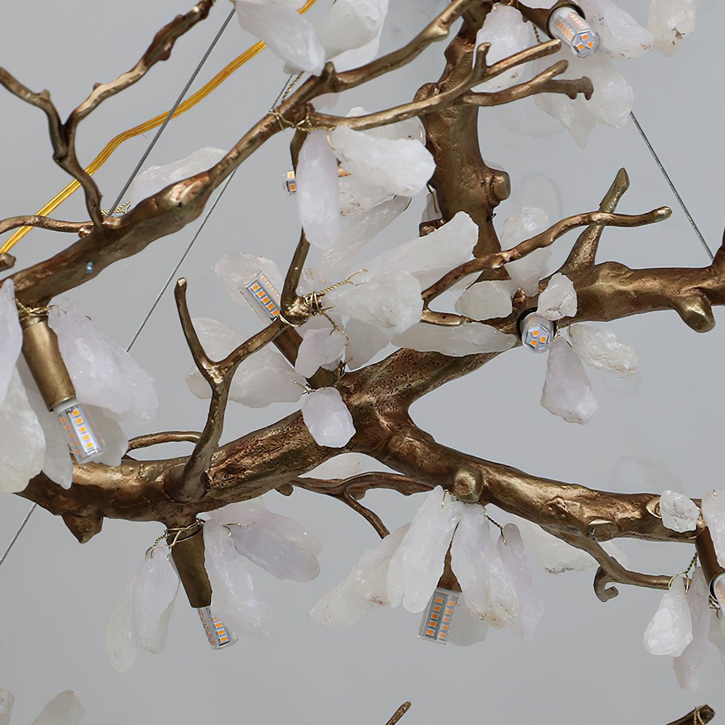 Irtvin Chandelier Branch Stone Organic