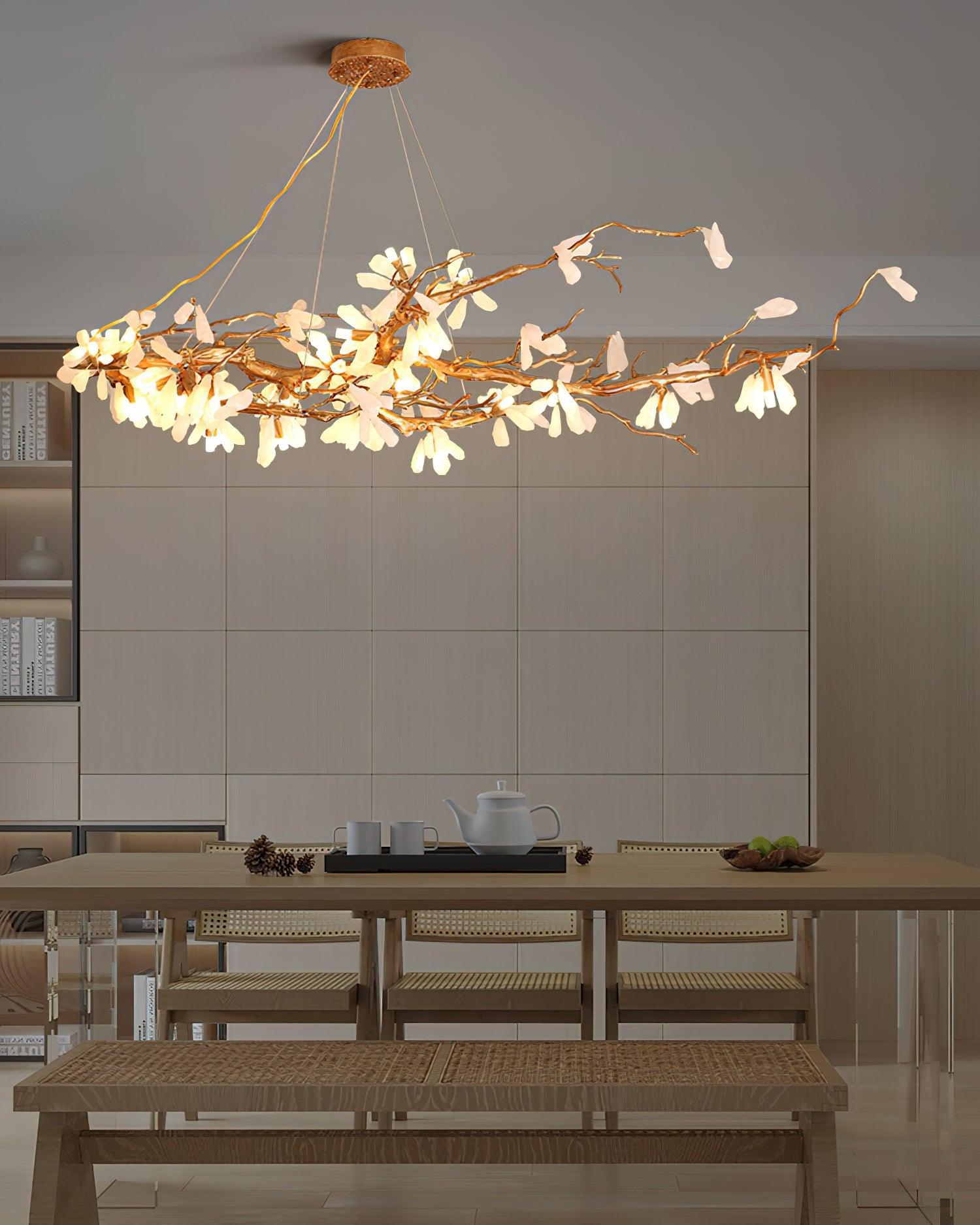 Irtvin Chandelier Branch Stone Organic