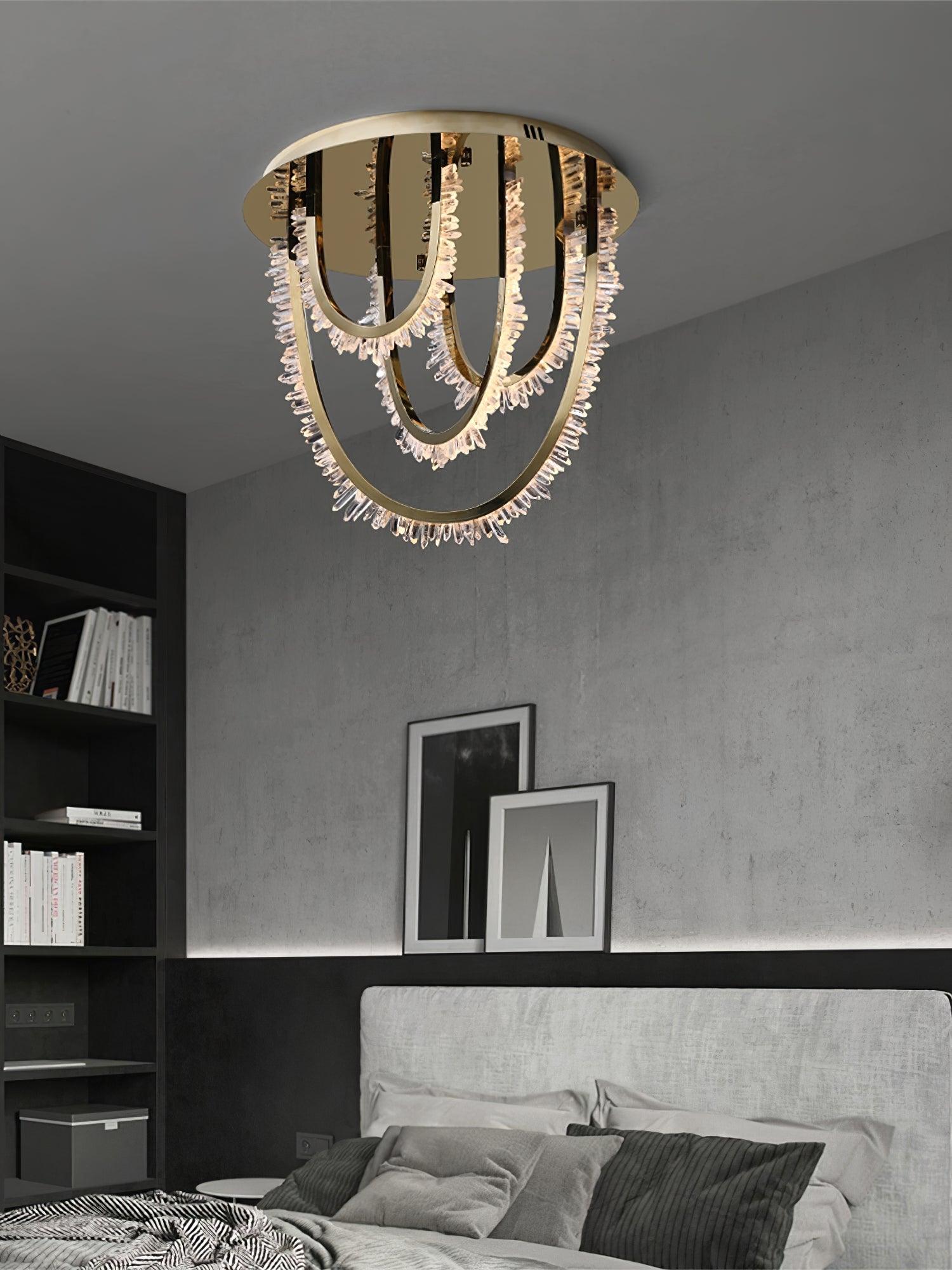 Crystal Individual Creativity Corde Crystal Ceiling Light