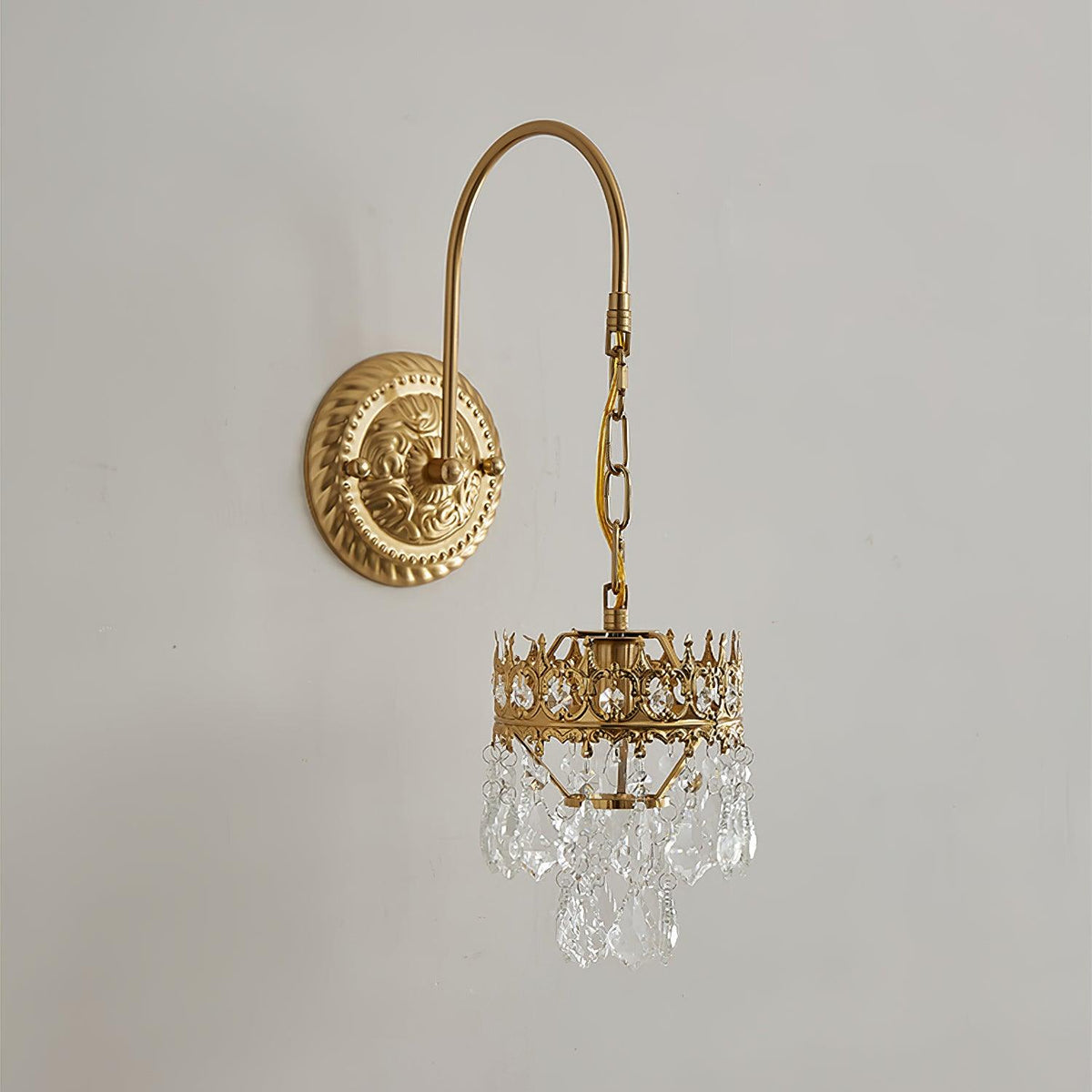 Ivmarila Nordic Art Crown Crystal Sconce Wall lamp