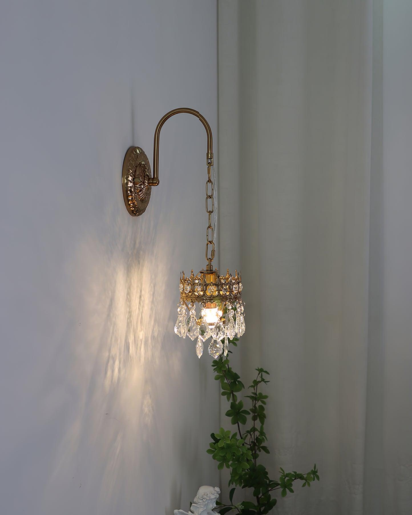 Ivmarila Nordic Art Crown Crystal Sconce Wall lamp