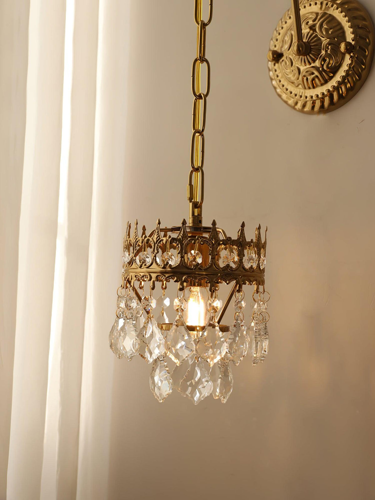 Ivmarila Nordic Art Crown Crystal Sconce Wall lamp