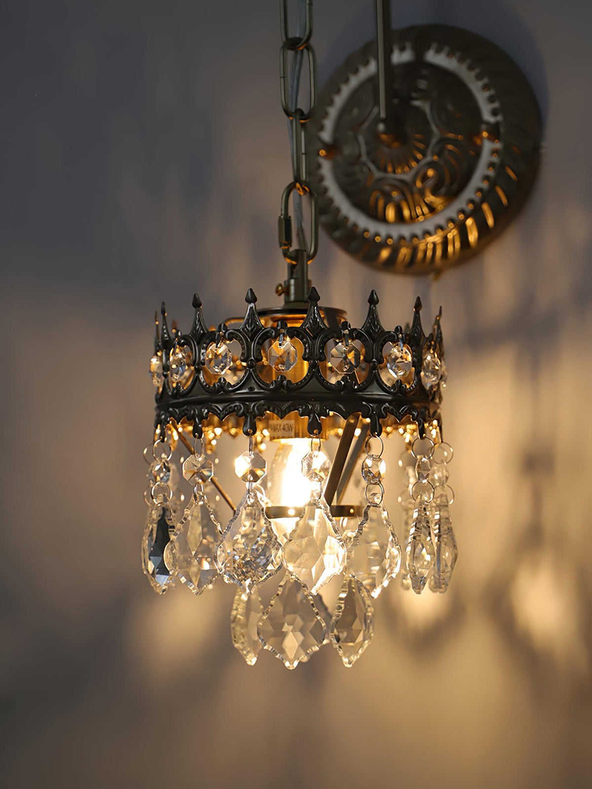 Ivmarila Nordic Art Crown Crystal Sconce Wall lamp