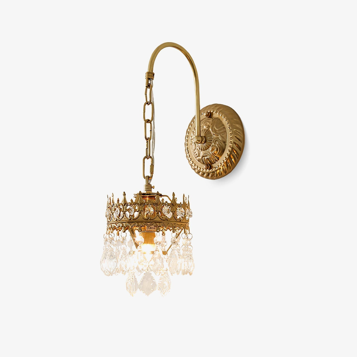 Ivmarila Nordic Art Crown Crystal Sconce Wall lamp