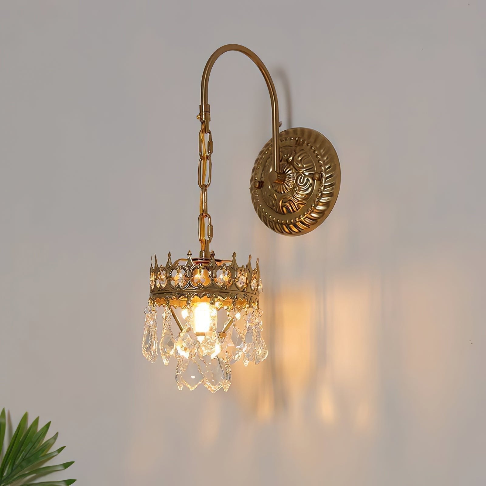 Ivmarila Nordic Art Crown Crystal Sconce Wall lamp
